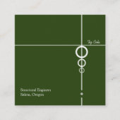 エレガントプロフェッショナルスクウェア名刺 スクエア名刺 (正面)