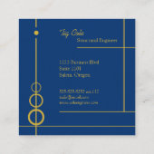 エレガントプロフェッショナルスクウェア名刺 スクエア名刺 (裏面)