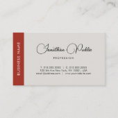 エレガントプロフェッショナルスクリプト名テンプレートモダン 名刺 (正面)