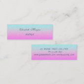 エレガントプロフェッショナルスタイリッシュモダンの輝き スキニー名刺 (正面/裏面)