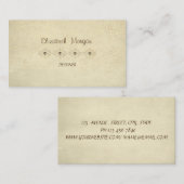 エレガントプロフェッショナルスタイリッシュヴィンテージ、紙吹雪 名刺 (正面/裏面)