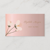 エレガントプロフェッショナルスタイリッシュ,フローラ 名刺 (正面)