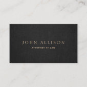 エレガントプロフェッショナルダークブラウン 名刺 (正面)