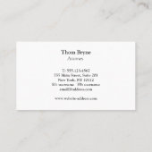 エレガントプロフェッショナルツリーロゴ 名刺 (裏面)