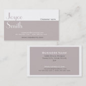 エレガントプロフェッショナルデザイナーインテリアデコレータ1 名刺 (正面/裏面)