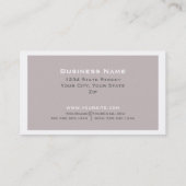 エレガントプロフェッショナルデザイナーインテリアデコレータ1 名刺 (裏面)