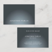 エレガントプロフェッショナルデザイントレンディープレーンモダン 名刺 (正面/裏面)