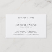 エレガントプロフェッショナルデザインプモダンランお洒落 名刺 (裏面)