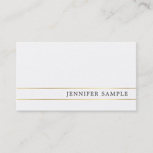 エレガントプロフェッショナルデザインプモダンランお洒落 名刺 (正面)