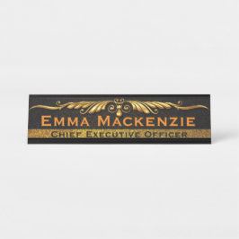 エレガントプロフェッショナルデスク名プレート デスクネームプレート