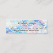 エレガントプロフェッショナルハートホログラフィックOpaL金ゴールド ロイヤリティカード (裏面)