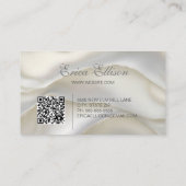 エレガントプロフェッショナルビジネスQRコードパール 名刺 (裏面)