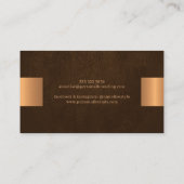 エレガントプロフェッショナルフェイク金属 名刺 (裏面)