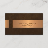 エレガントプロフェッショナルフェイク金属 名刺 (正面)