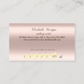 エレガントプロフェッショナルフレーム、金ゴールドハートバラ金ゴールド ロイヤリティカード (裏面)