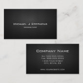 エレガントプロフェッショナルブモダンラックスプレーンシンプル 名刺 (正面/裏面)