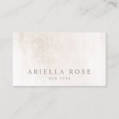 エレガントプロフェッショナルブラシ白大理石QR 名刺 (正面)