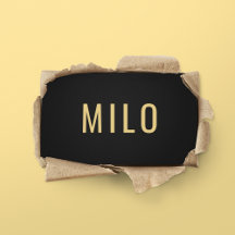 エレガントプロフェッショナルブラック&金ゴールドタイポグラフィ