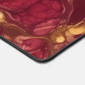 エレガントプロフェッショナルブルゴーニュ金ゴールド大理石 デスクマット (コーナー)