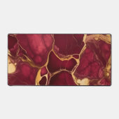 エレガントプロフェッショナルブルゴーニュ金ゴールド大理石 デスクマット (正面)