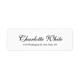 エレガントプロフェッショナルプクラシカルラン白黒 ラベル