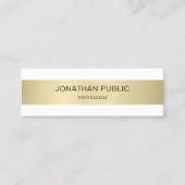 エレガントプロフェッショナルプモダンラお洒落インラグジュアリー スキニー名刺 (正面)