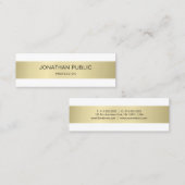 エレガントプロフェッショナルプモダンラお洒落インラグジュアリー スキニー名刺 (正面/裏面)