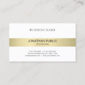 エレガントプロフェッショナルプモダンラお洒落インラグジュアリー 名刺 (裏面)