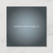 エレガントプロフェッショナルプモダンラン洗練 スクエア名刺 (正面)