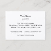 エレガントプロフェッショナルプレーンモダンブラックゴールドフォイル 名刺 (裏面)