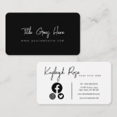 エレガントプロフェッショナルミニマリスト 名刺 (正面/裏面)