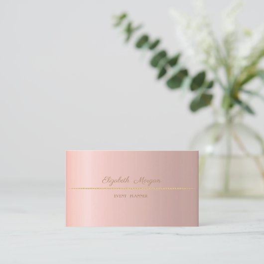 エレガントプロフェッショナルミニマルシンプルリスト 名刺 (スタンド正面)