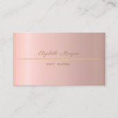 エレガントプロフェッショナルミニマルシンプルリスト 名刺 (正面)