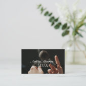 エレガントプロフェッショナルメークアーティスト名刺 名刺 (スタンド正面)