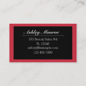 エレガントプロフェッショナルメークアーティスト名刺 名刺 (裏面)