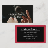 エレガントプロフェッショナルメークアーティスト名刺 名刺 (正面/裏面)