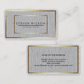 エレガントプロフェッショナルモダンの微妙なプレーン金ゴールド 名刺 (正面/裏面)