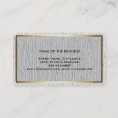 エレガントプロフェッショナルモダンの微妙なプレーン金ゴールド 名刺 (裏面)