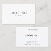 エレガントプロフェッショナルモダンシンプルテンプレート 名刺 (正面/裏面)