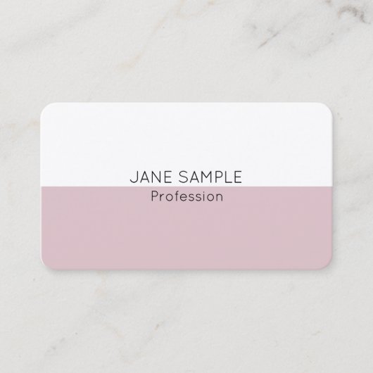 エレガントプロフェッショナルモダンシンプルデザイン 名刺 (正面)