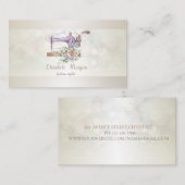 エレガントプロフェッショナルモダンシンプル《写真》ぼけ味 名刺 (正面/裏面)