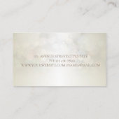 エレガントプロフェッショナルモダンシンプル《写真》ぼけ味 名刺 (裏面)