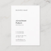 エレガントプロフェッショナルモダントレンディーシンプルテンプレート 名刺 (裏面)
