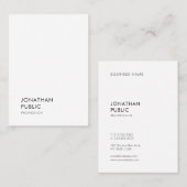 エレガントプロフェッショナルモダントレンディーシンプルテンプレート 名刺 (正面/裏面)