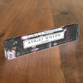 エレガントプロフェッショナルモダンフローラ デスクネームプレート (側面)