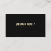 エレガントプロフェッショナルモダンブシンプルラック金ゴールドリュックス 名刺 (正面)