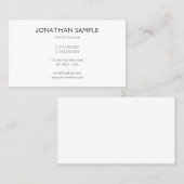 エレガントプロフェッショナルモダンミニマルテンプレート 名刺 (正面/裏面)
