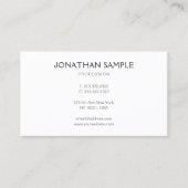 エレガントプロフェッショナルモダンミニマルテンプレート 名刺 (正面)