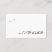 エレガントプロフェッショナルモダンモノグラムChic 名刺 (裏面)