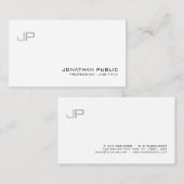 エレガントプロフェッショナルモダンモノグラムChic 名刺 (正面/裏面)